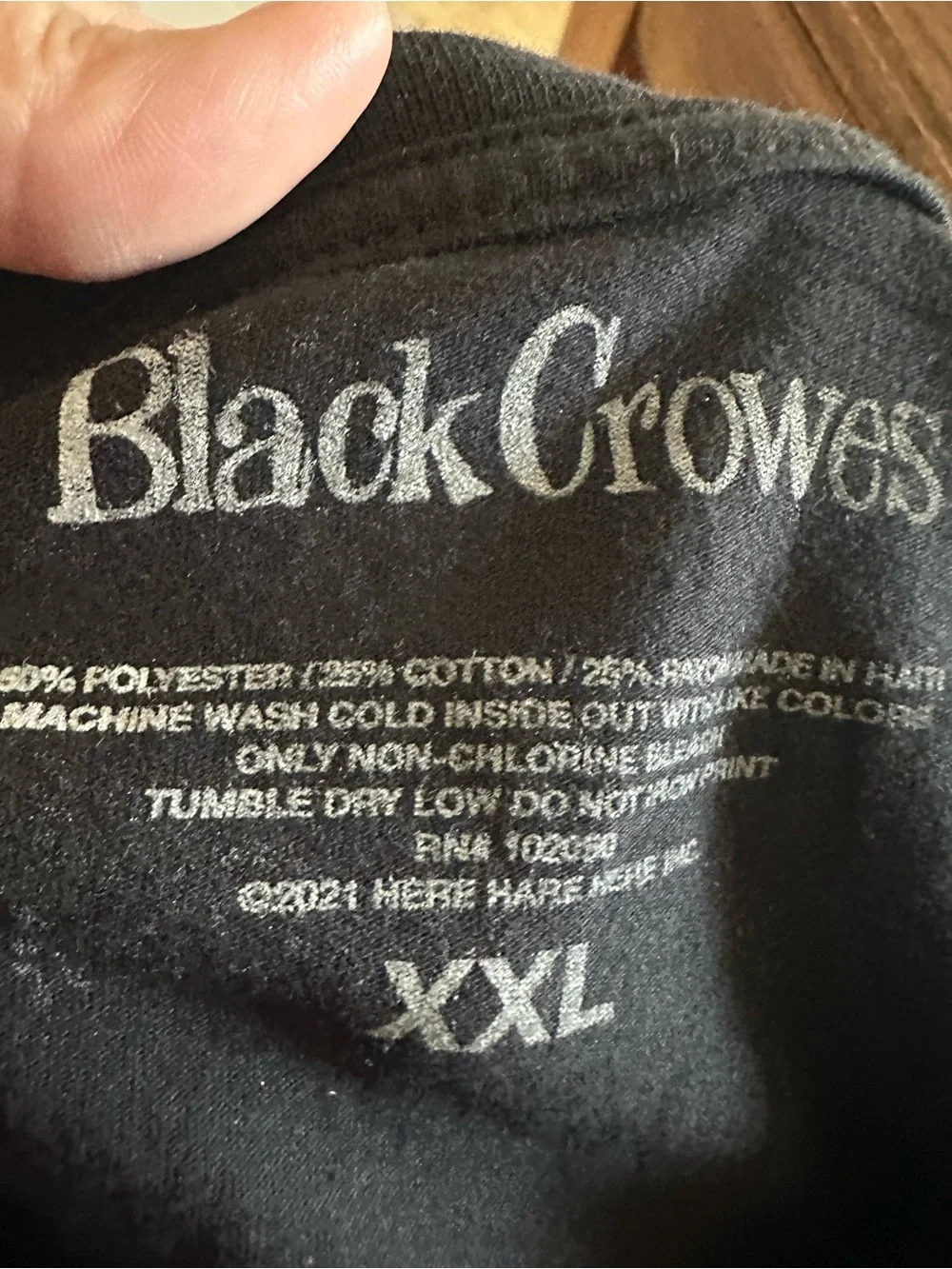The Black Crowes "Shake Your Money Maker" Tour 2021 Tee in Black - Picture 4 of 4